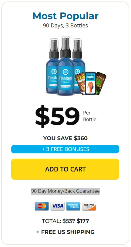 tinnitrol 3 bottles price
