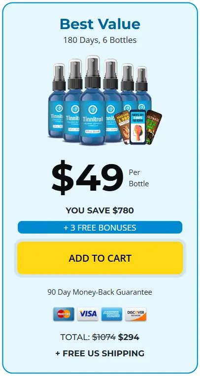 tinnitrol 6 bottles price